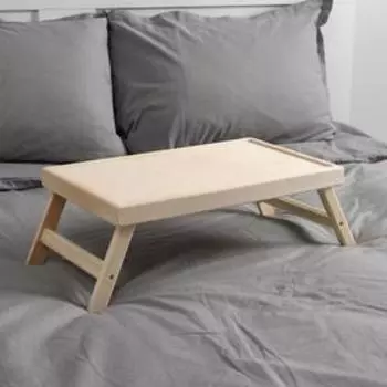 Столик для завтрака складной, 50×30см, светлый