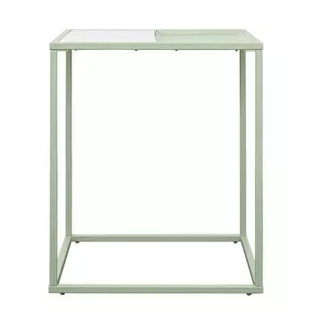 Столик кофейный Mayen, 450450550 мм, цвет белый / зелёный