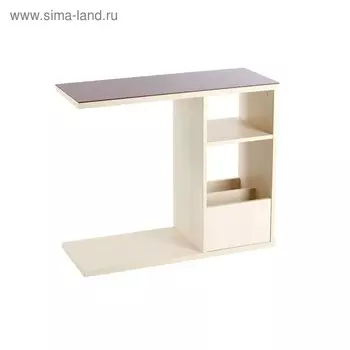 Столик приставной СП-01 СТ1, 700х320х660, Дуб/Бордовое