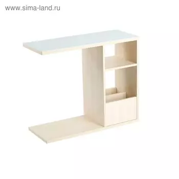 Столик приставной СП-01 СТ1, 700х320х660, Дуб/Белое