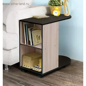 Столик приставной «Венеция 10», 700х400х710 мм, цвет ясень шимо светлый/венге