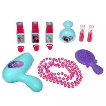 Столик с зеркалом, игровой модуль парикмахера "Студия красоты" "Холодное сердце", светится, высота 66 см