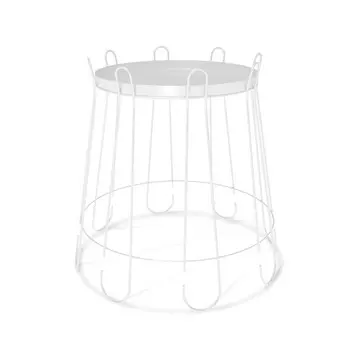 Столик журнальный Sheffilton, 440х440х480, Белый муар