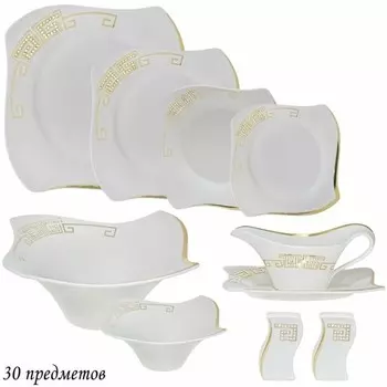 Столовый сервиз Lenardi Givenchi Gold, 30 предметов