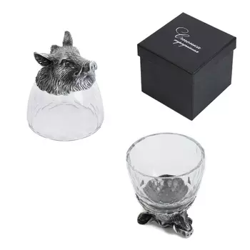 Стопка трофейная «Кабан», 100 мл, стекло