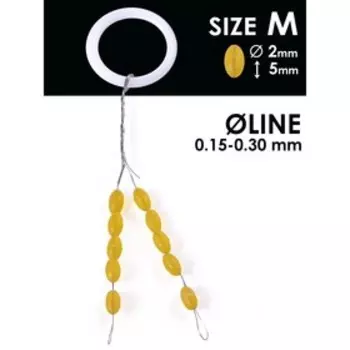 Стопоры резиновые Salmo RUBBER BARREL STOPS р.002M 10шт.