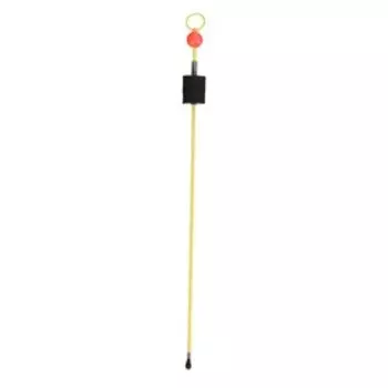 Сторожок "ЯМАН" Кубышка-4 с бусиной, ЧПУ, L-135 мм, грузоподъёмность 0.75-3.5 г, цвет желтый, упаковка 10 шт.