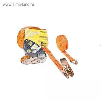 Стяжка груза "ГЛАВДОР" 800 кг, 25 мм х 4,5 м