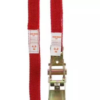 Стяжка груза с механизмом 110 мм, ширина ленты 25 мм, нагрузка 200/400 кг, длина 5 м