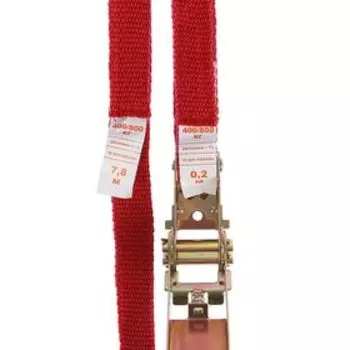 Стяжка груза с механизмом 110 мм, ширина ленты 25 мм, нагрузка 200/400 кг, длина 8 м