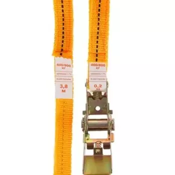 Стяжка груза с механизмом 110 мм, ширина ленты 25 мм, нагрузка 400/800 кг, длина 4 м