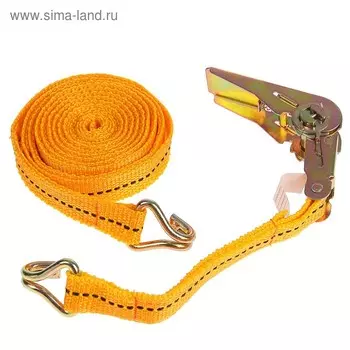 Стяжка груза с механизмом 110 мм, ширина ленты 25 мм, нагрузка 400/800 кг, длина 4 м