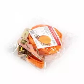 Стяжка груза с механизмом 110 мм, ширина ленты 25 мм, нагрузка 400/800 кг, длина 5 м