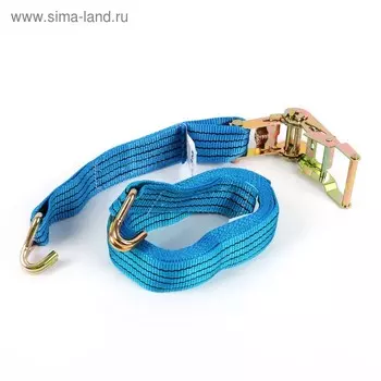 Стяжка груза с механизмом 130 мм, ширина ленты 38 мм, нагрузка 2000/4000 кг, длина 4 м