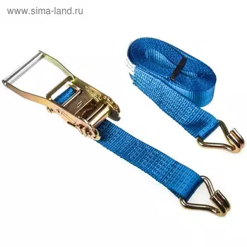 Стяжка груза Skyway, 6 м, 5 т, 50 мм, с храповым механизмом, усиленная, S03601027