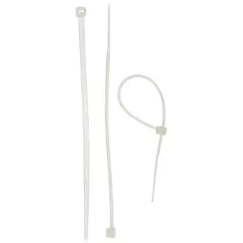 Стяжки кабельные "ЗУБР" белые КС-Б2, 4.8 х 350 мм, нейлон, 25 шт.
