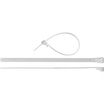 Стяжки кабельные "ЗУБР" разъемные белые КСР-Б1, 7.5 x 250 мм, нейлон, 100 шт.