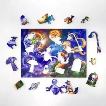 Страна сказок Фигурный деревянный пазл «Маленький принц»