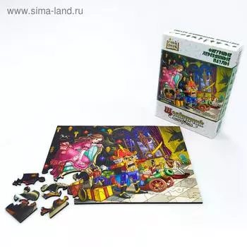 Страна сказок Фигурный деревянный пазл «Щелкунчик»