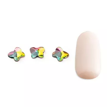 Стразы для дизайна ногтей хамелеон POLE «Бабочка», 10 шт