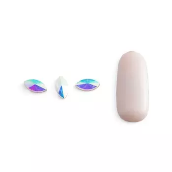 Стразы для дизайна ногтей POLE «Голографик», лепесток большой тонкий, 10 шт