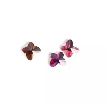 Стразы для дизайна ногтей TNL «Бабочка», хамелеон, 10 шт