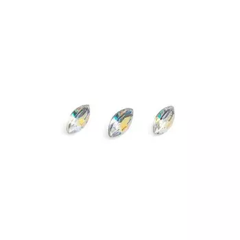 Стразы для дизайна ногтей TNL «Лепесток малый», прозрачные, 10 шт