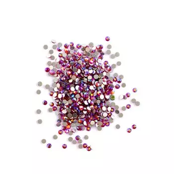 Стразы голографик POLE, №4 малина, 50 шт