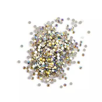 Стразы голографик POLE, №4 олива, 50 шт