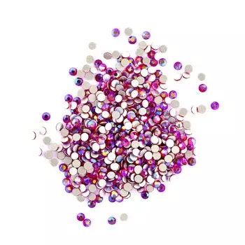 Стразы голографик POLE, №6 малина, 50 шт