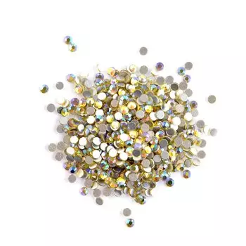 Стразы голографик POLE, №6 олива, 50 шт