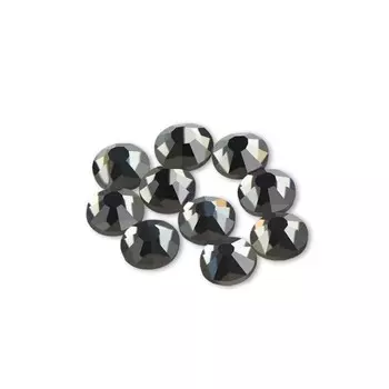 Стразы «Кристалл», №16 чёрный бриллиант, 1440 шт