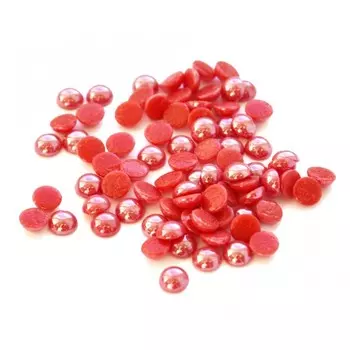 Стразы POLE жемчужные, №4 перламутровые красные, 50 шт