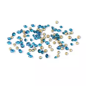 Стразы TNL «Кристалл», конусные, mix «Павлин», 400 шт