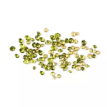 Стразы TNL «Кристалл», конусные, mix зелёные, 400 шт