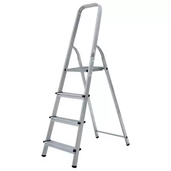 Стремянка НОВАЯ ВЫСОТА 609080, алюминиевая, 4 ступени, 820 мм