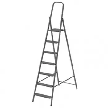 Стремянка "СИБРТЕХ" 97947, стальная, компактная, 7 ступеней
