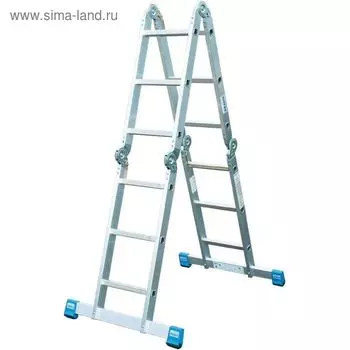 Стремянка-трансформер KRAUSE STABILO, четырехсекционная, шарнирная, 4 перекладины