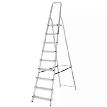 Стремянка "Вихрь" СА 1х9, алюминиевая, общая высота 2.66 м