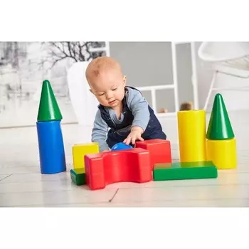 Строительный набор «Теремок», 27 элементов, пвх сумка