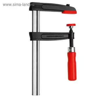 Струбцина BESSEY BE-TPN20B8BE, F-образная, 5500 Н, 80х200 мм, рейка 25х6 мм, из чугуна