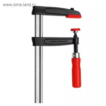 Струбцина BESSEY BE-TPN25B8BE, F-образная, 5500 Н, 80х250 мм, рейка 25х6 мм, из чугуна