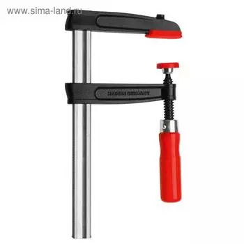 Струбцина BESSEY BE-TPN40S12BE, F-образная, 5500 Н, 120х400 мм, рейка 29х9 мм, из чугуна