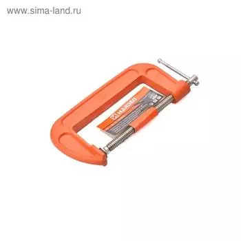 Струбцина G-образная HARDEN 600204, 200 мм, усиленная, чугун