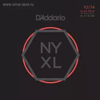 Струны для 8-струнной электрогитары D'Addario NYXL1074 NYXL