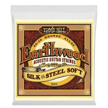Струны для акустической гитары ERNIE BALL 2045 - Silk & Steel Soft (11 - 15 - 22w - 30 - 42 - 52)