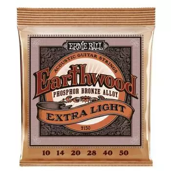 Струны для акустической гитары ERNIE BALL 2150 - Phosphor Extra(10 - 14 - 20w - 28 - 40 - 50) 6633