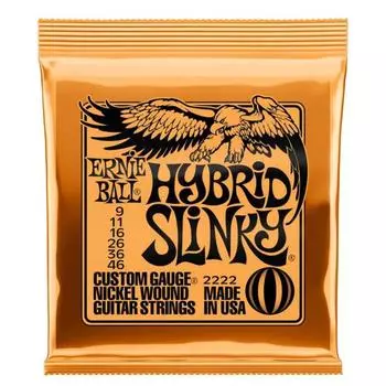 Струны для электрогитары ERNIE BALL 2222 - Nickel Wound Hybrid Slinky (9 - 11 - 16 - 26 - 36 - 46)