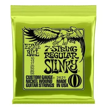 Струны для электрогитары ERNIE BALL 2621 - Nickel Wound Regular Slinky 7 (10 - 56)
