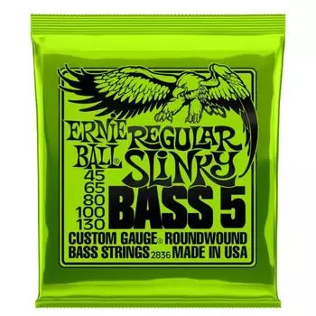 Струны для бас гитары ERNIE BALL 2836 - струны Nickel Bass Reguilar Slinky 5